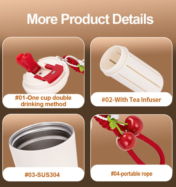Stainless Steel Vacuum Sealed Water Bottle - Hình ảnh 2