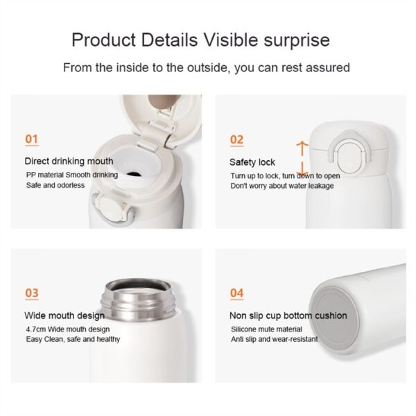 Stainless Steel Vacuum Water Bottle - 이미지 2