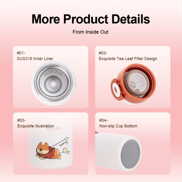 Thermos Vacuum Water Bottle - 이미지 2
