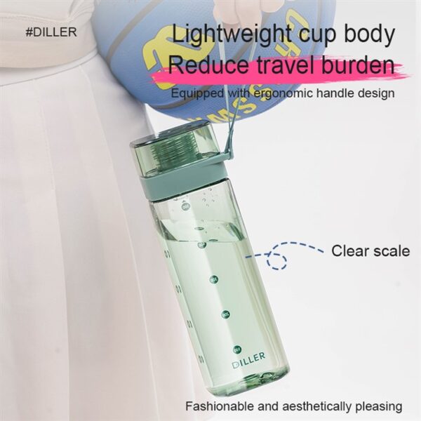 Transparent Square Water Bottle — изображение 4