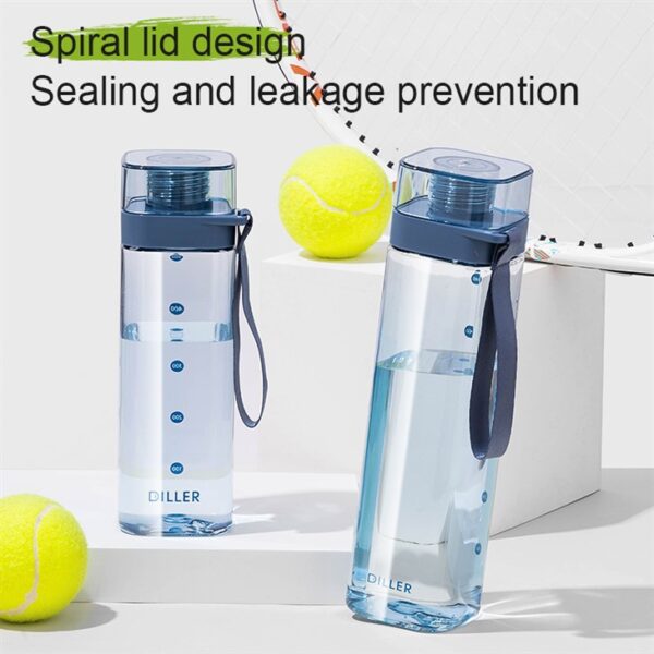 Transparent Square Water Bottle — изображение 3