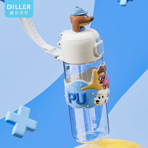 Tritan BPA Free Mug With Straw - Imej 2