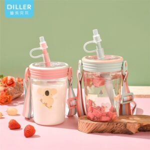 Кружка Tritan BPA Free с трубочкой