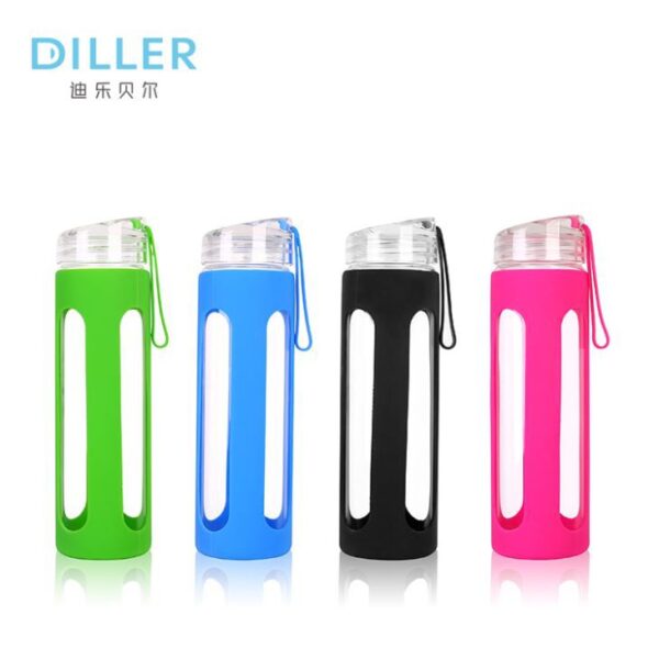 Wide Mouth Glass Water Bottle - Imagen 3