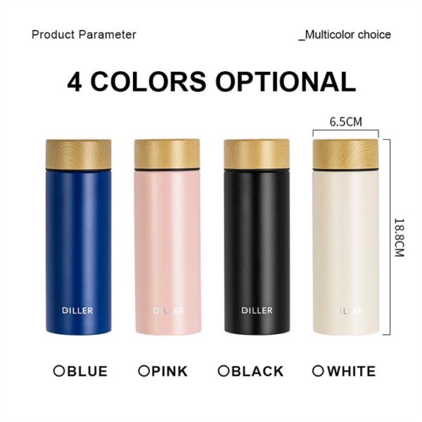 Wood Grain Lid Insulated Bottle - 画像 (6)