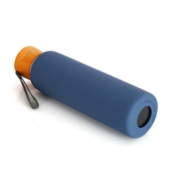 Wood Lid Glass Water Bottle - 画像 (3)