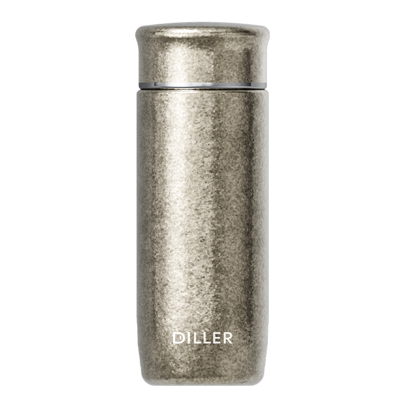 Large ice flowers titanium water bottles - Imagem 4