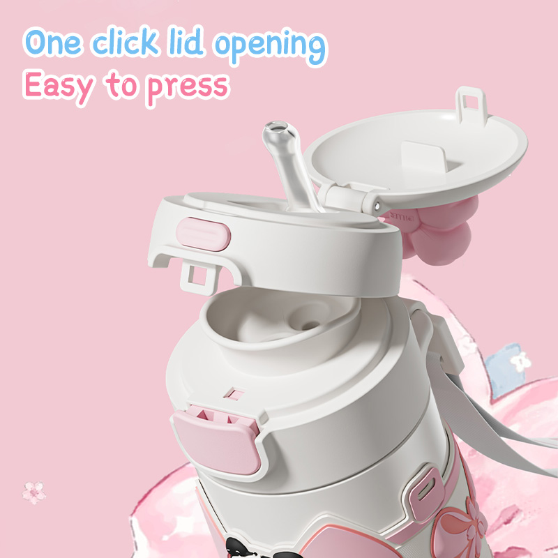 OEM 480ml SUS316L Stainless Steel Insulated Bottle with Dual-Drink Lid - Imagen 2