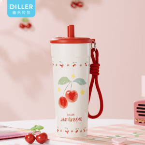 700ml 316 Stainless Steel Straw Cup Water Bottle D9434-700 - Featured Image