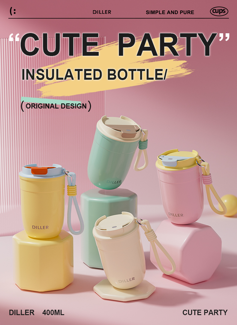 400ml 304 Stainless Steel Water Bottle D9506-400