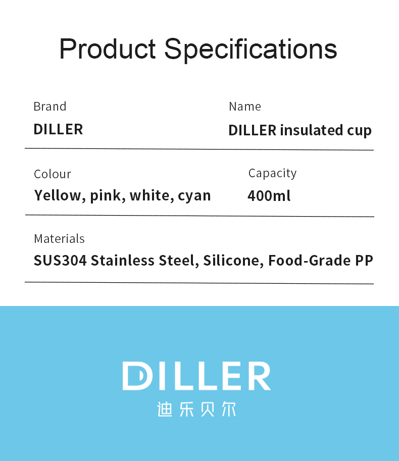 400ml 304 Stainless Steel Water Bottle D9506-400