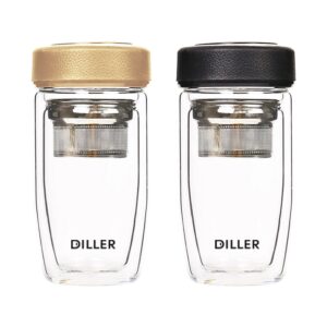 280ml Borosilicate Glass Water Bottle With Filter