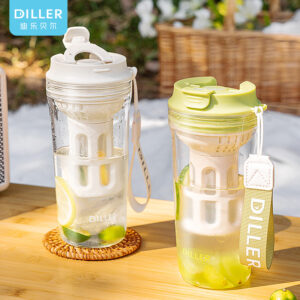 500ml Borosilicate Glass Water Bottle with Tea Infuser