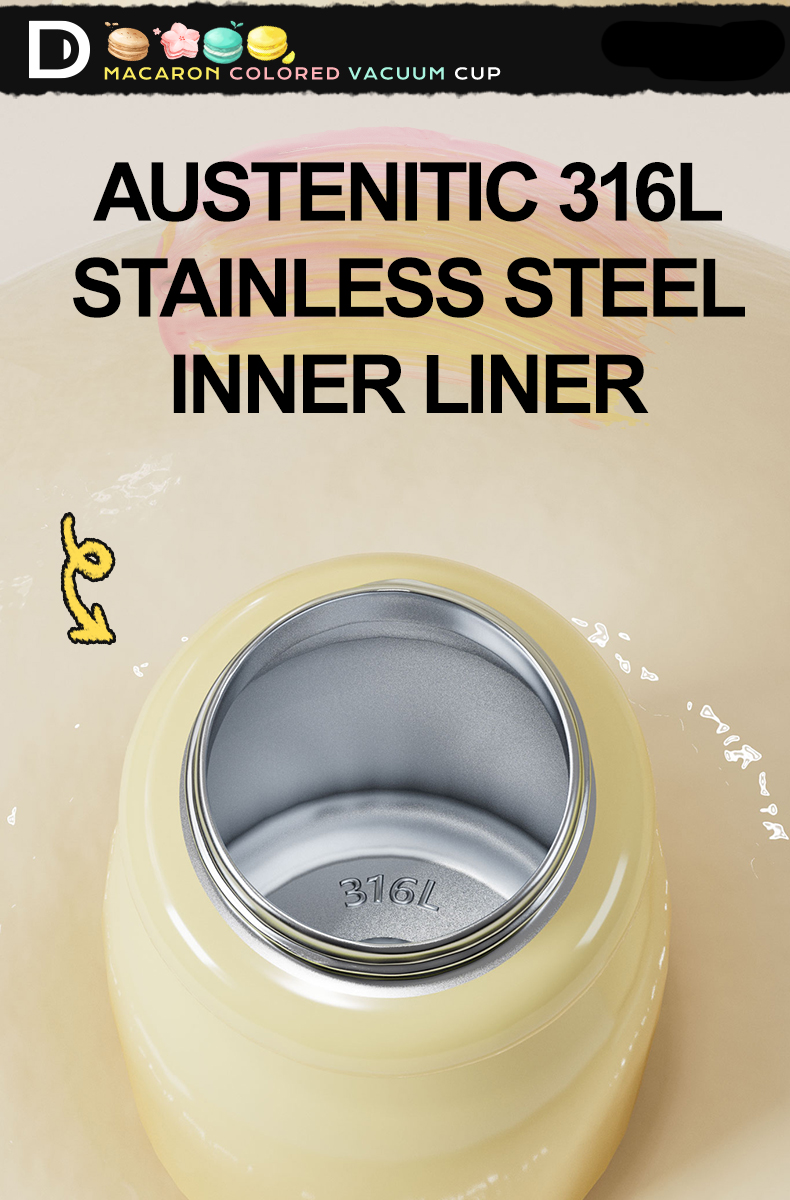 520ml 316L Stainless Steel Water Bottle D9327-520