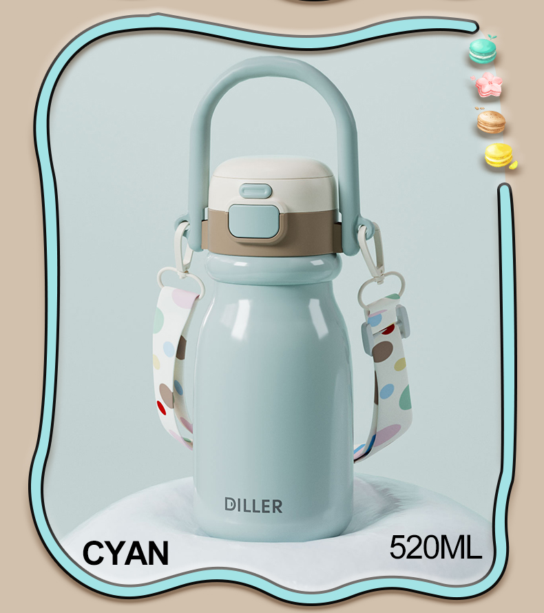 520ml 316L Stainless Steel Water Bottle D9327-520