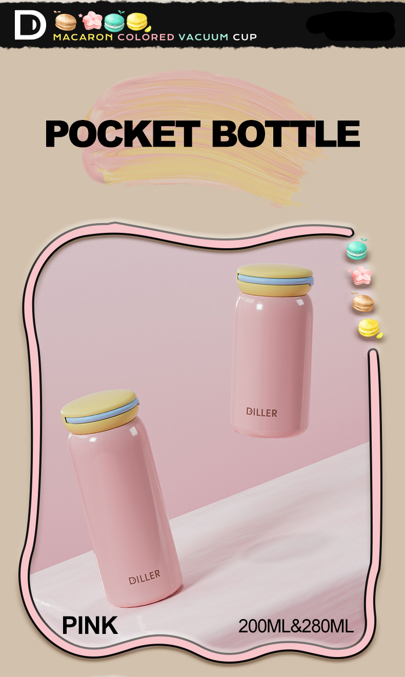 200ml 316 Stainless Steel Water Bottle D9320-200