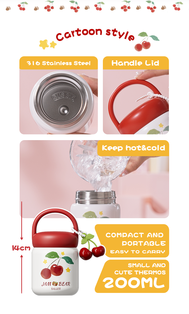 200ml 316 Stainless Steel Water Bottle D9324-200