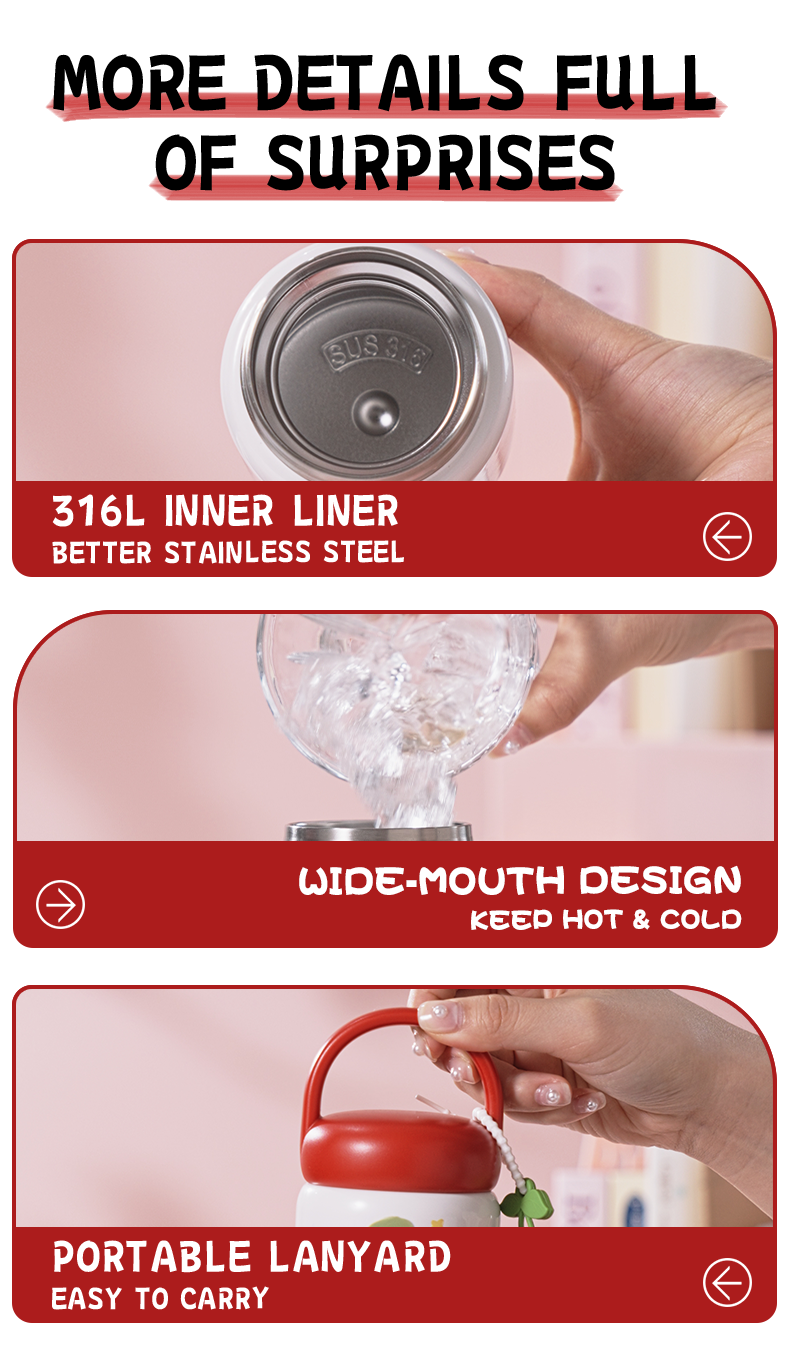 200ml 316 Stainless Steel Water Bottle D9324-200
