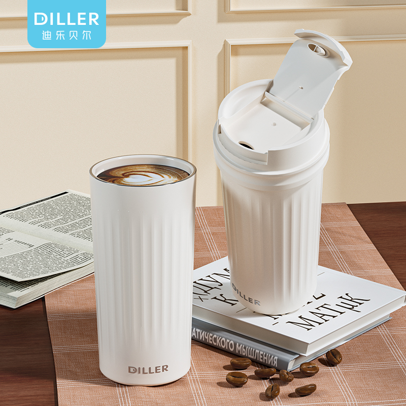 550ml Ceramic Coated Tea Filter Water Bottle - Vacuum Insulated Coffee Mug - รูปภาพ 8