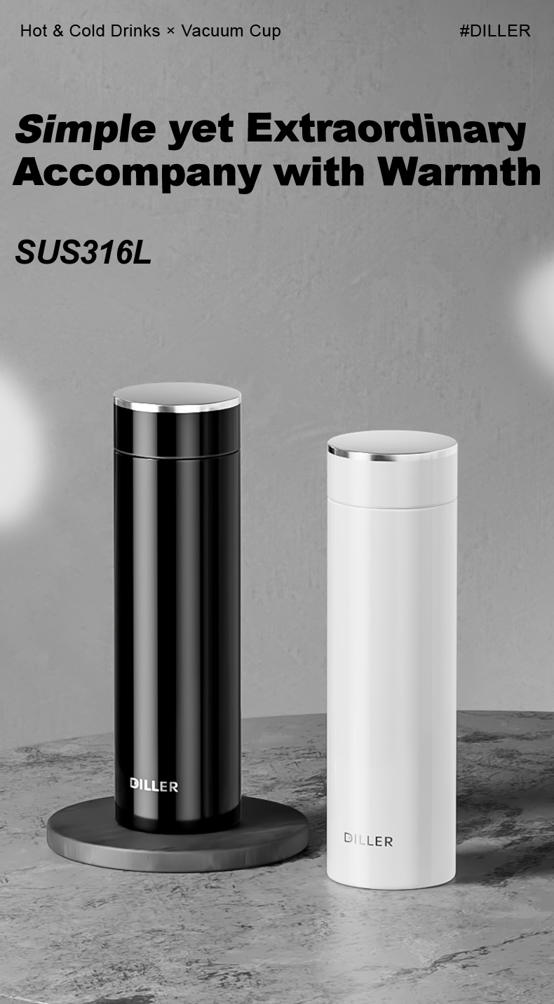 500ml 316L Stainless Steel Water Bottle D9344-500