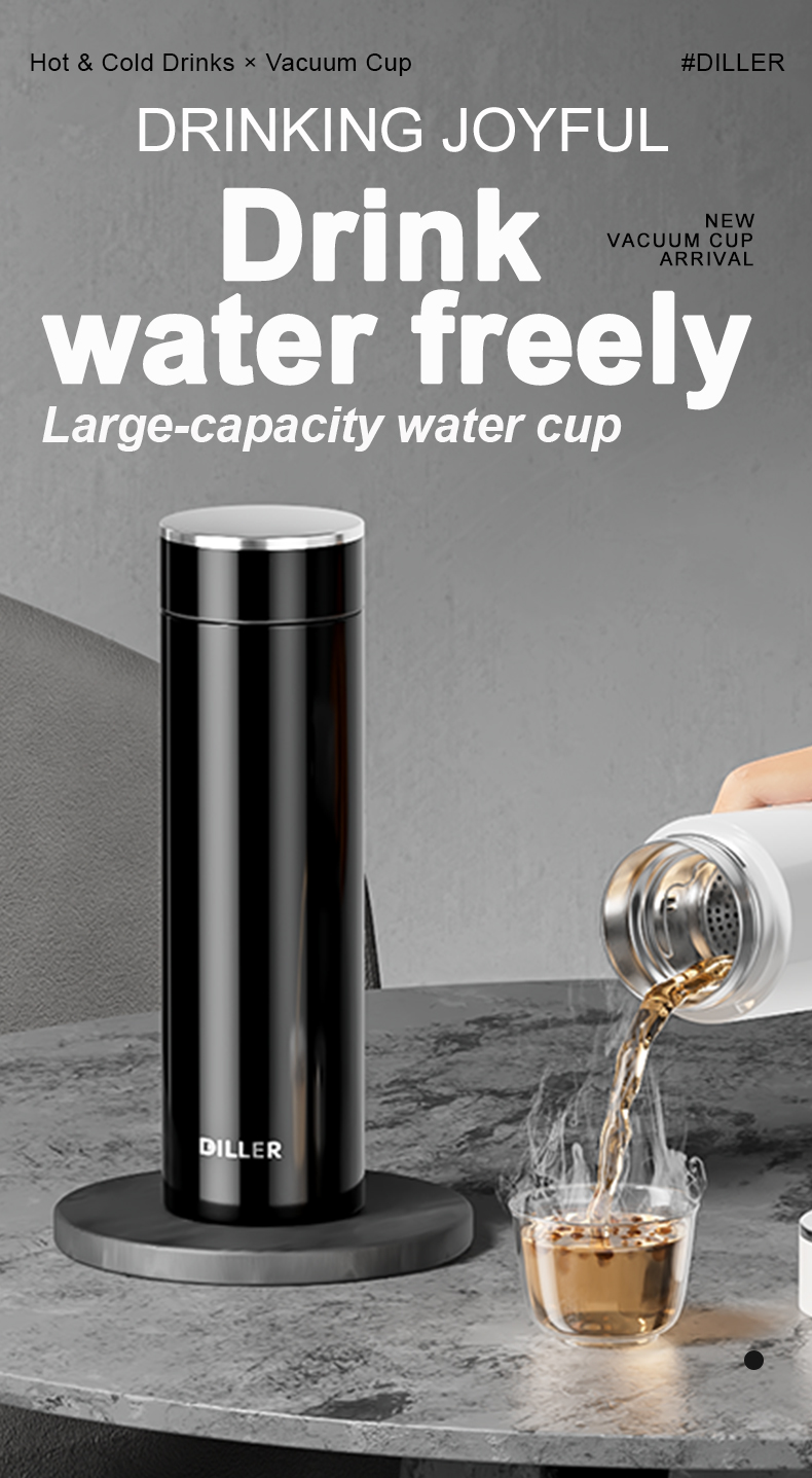 500ml 316L Stainless Steel Water Bottle D9344-500
