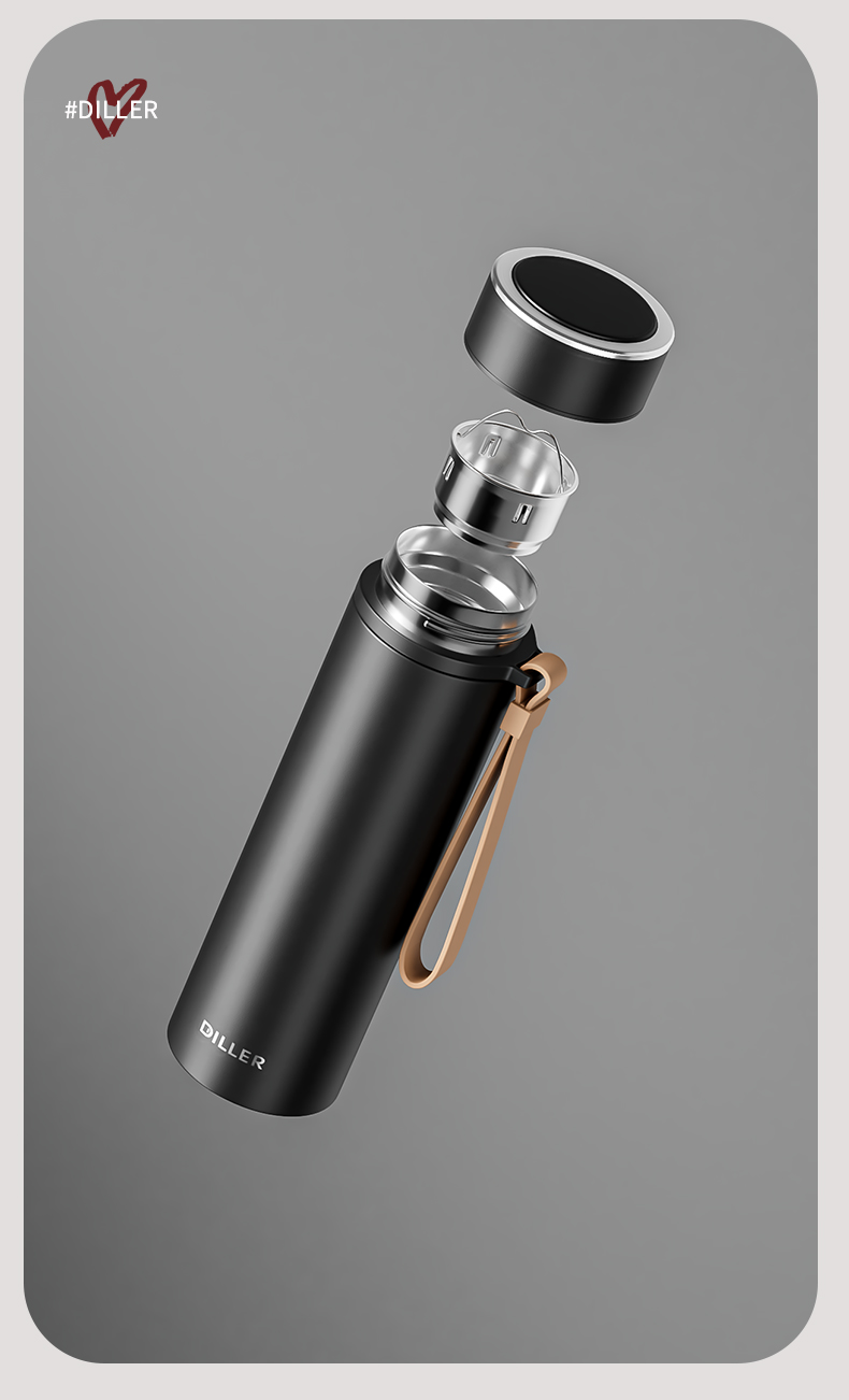 500ml 316L Stainless Steel Water Bottle D9349-500