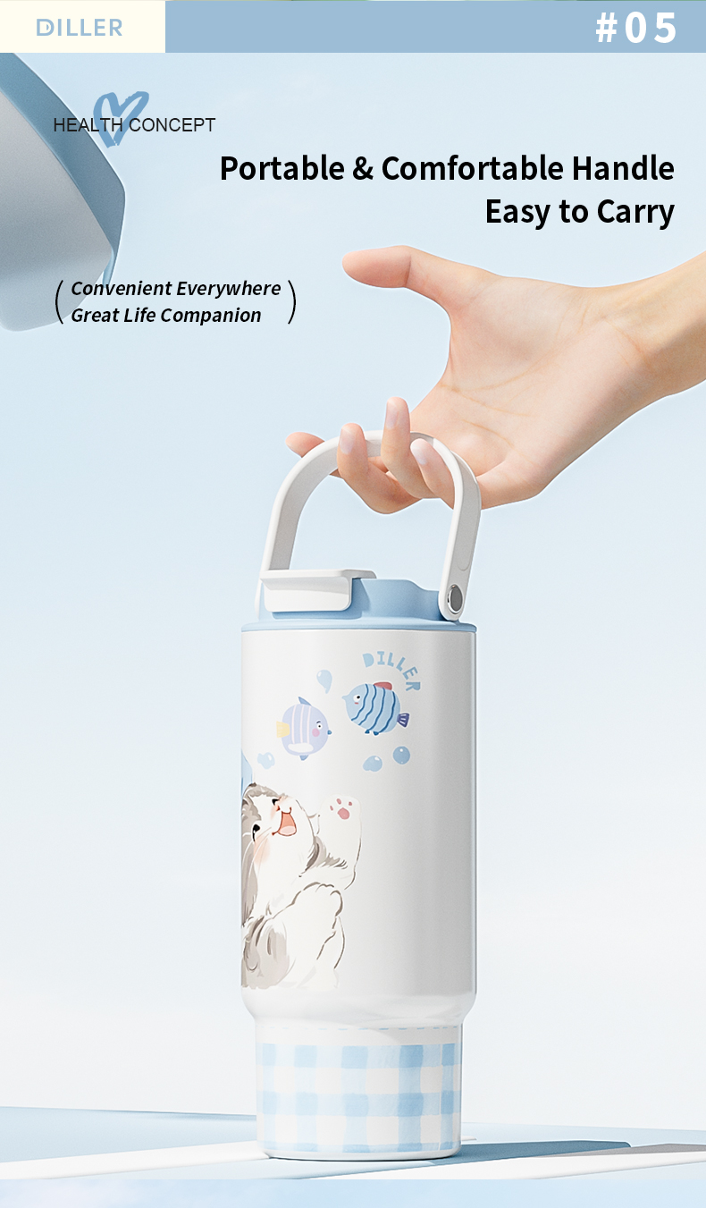 920ml 316 Stainless Steel Ceramic Coating Water Bottle D9384-920