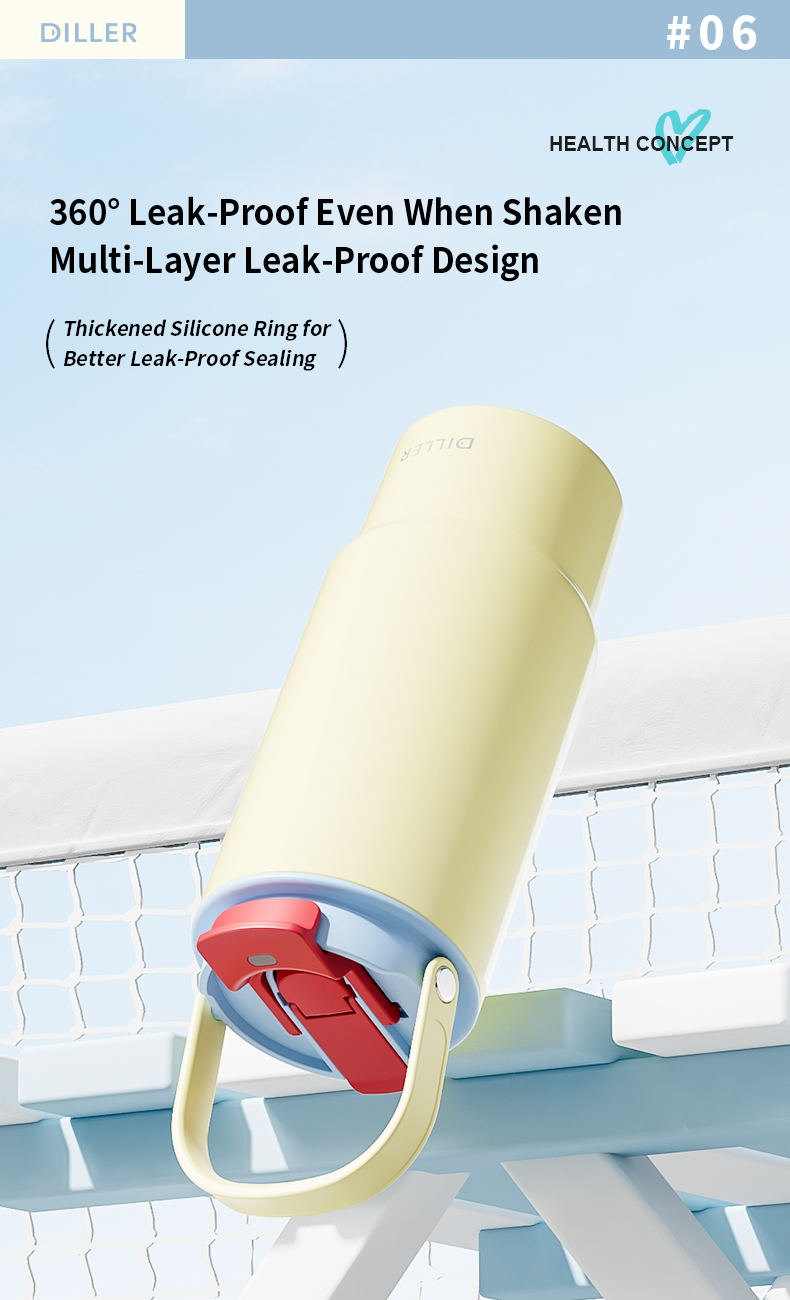 920ml 316 Stainless Steel Ceramic Coating Water Bottle D9384-920