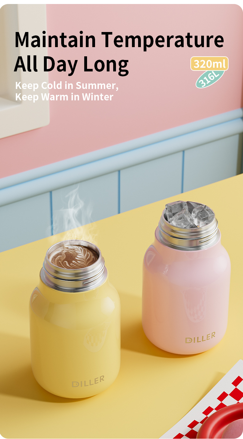 320ml 316 Stainless Steel Water Bottle D9508-320