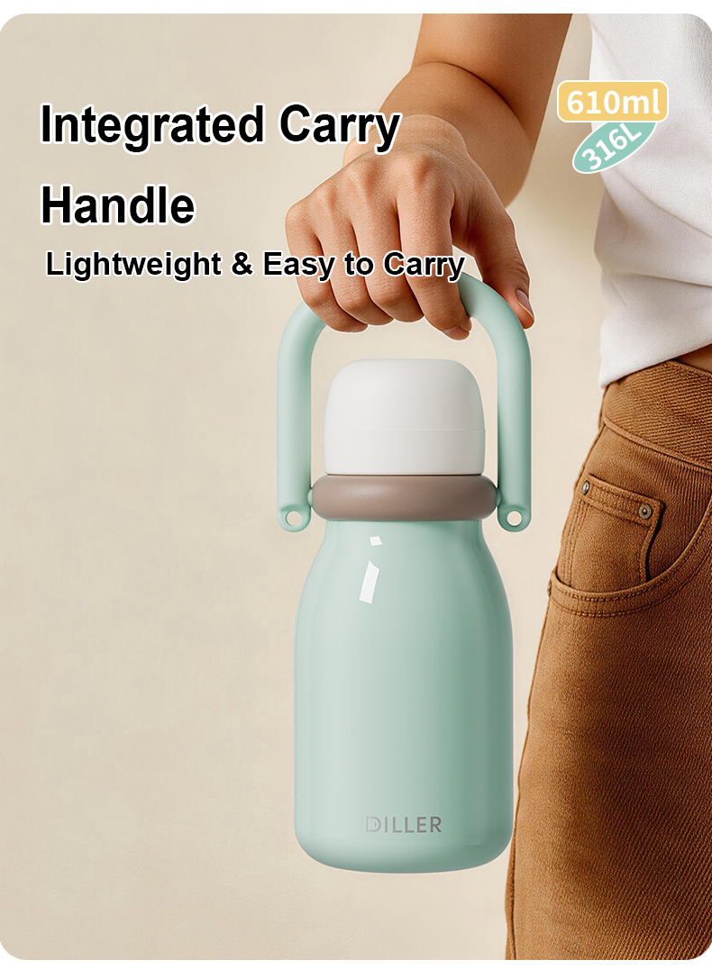610ml 316 Stainless Steel Water Bottle D9512-610
