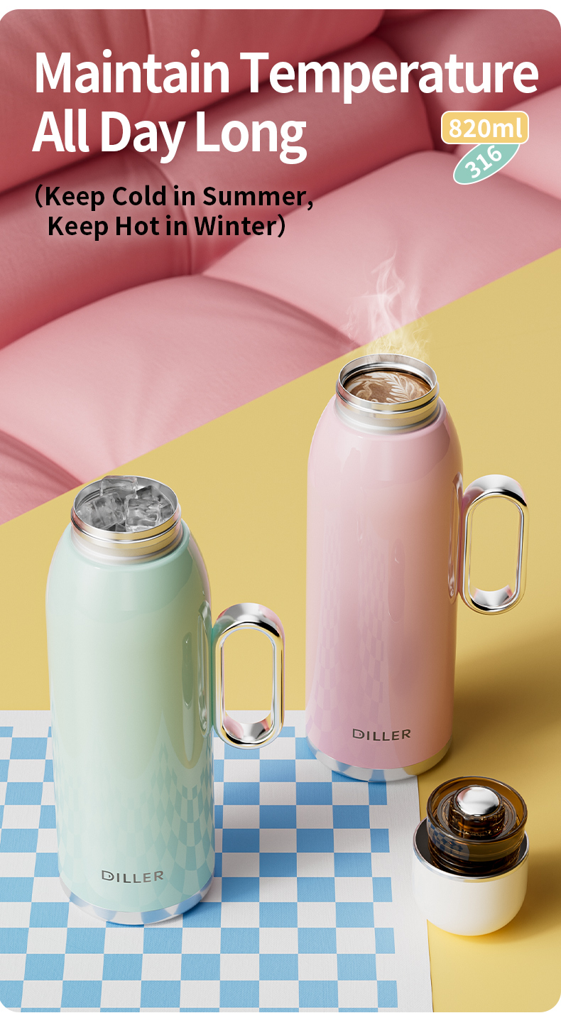 D9513-820 820ml 316 Stainless Steel Home Water Dispenser Detail 5