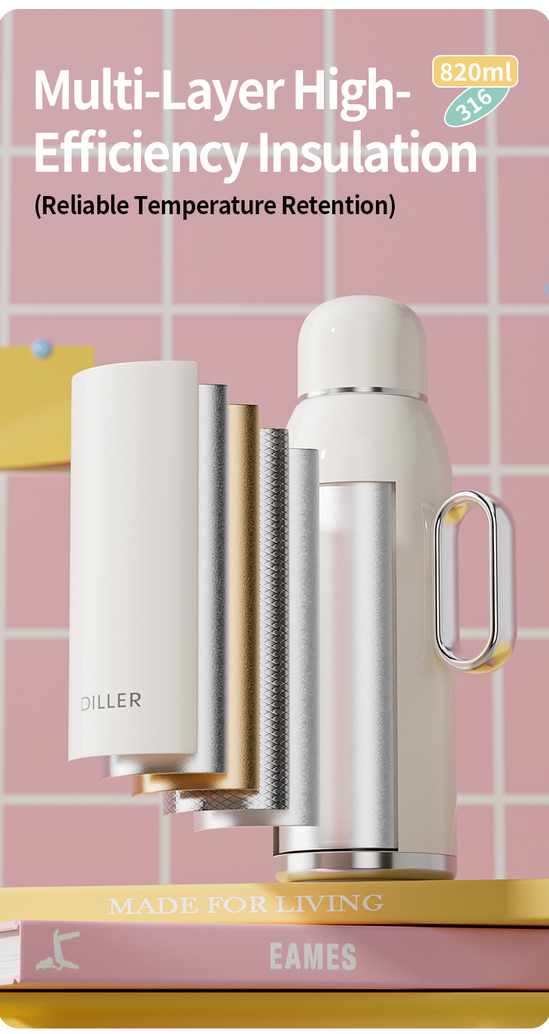 D9513-820 820ml 316 Stainless Steel Home Water Dispenser Detail 7