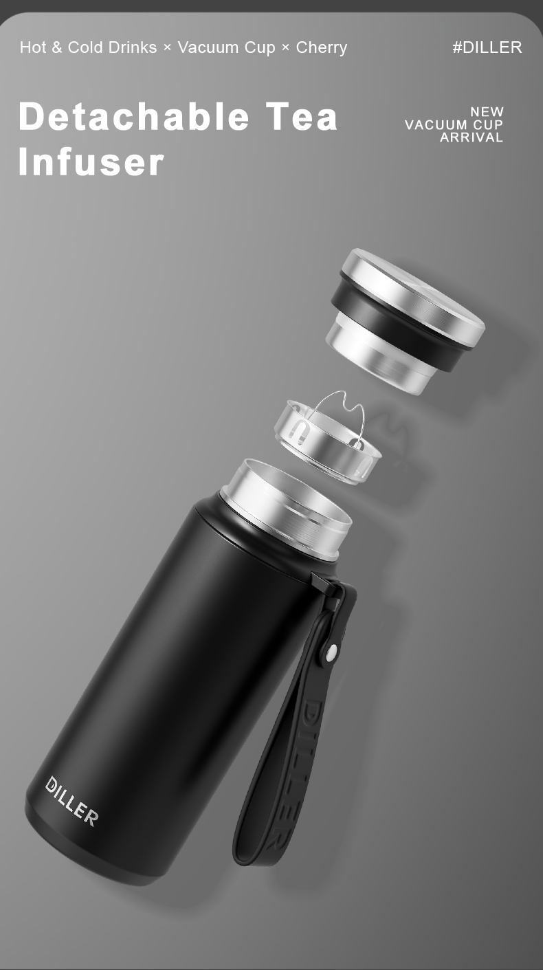 480ml 316 Stainless Steel Water Bottle D9514-480