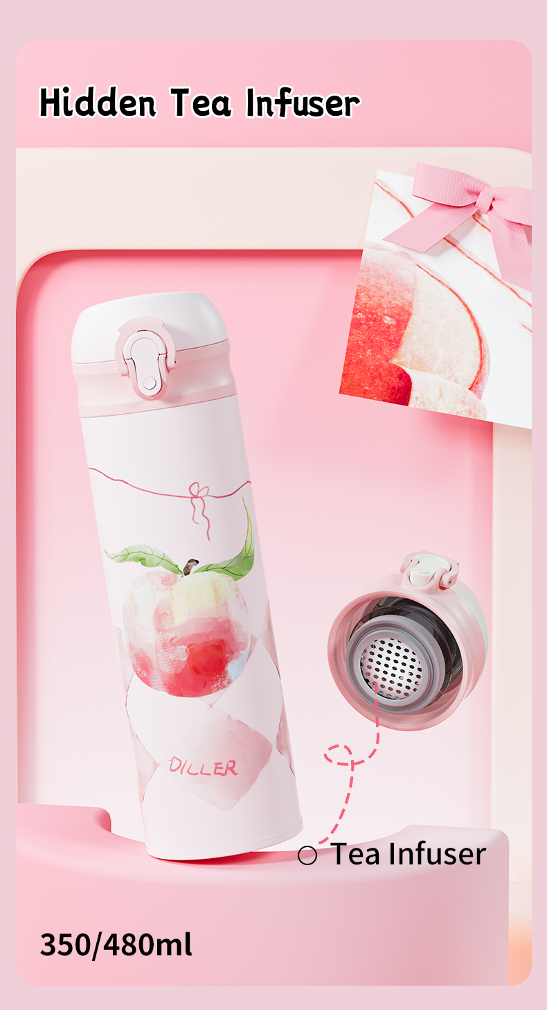 D9522-350 350ml 316 Stainless Steel Water Bottle Detail 5