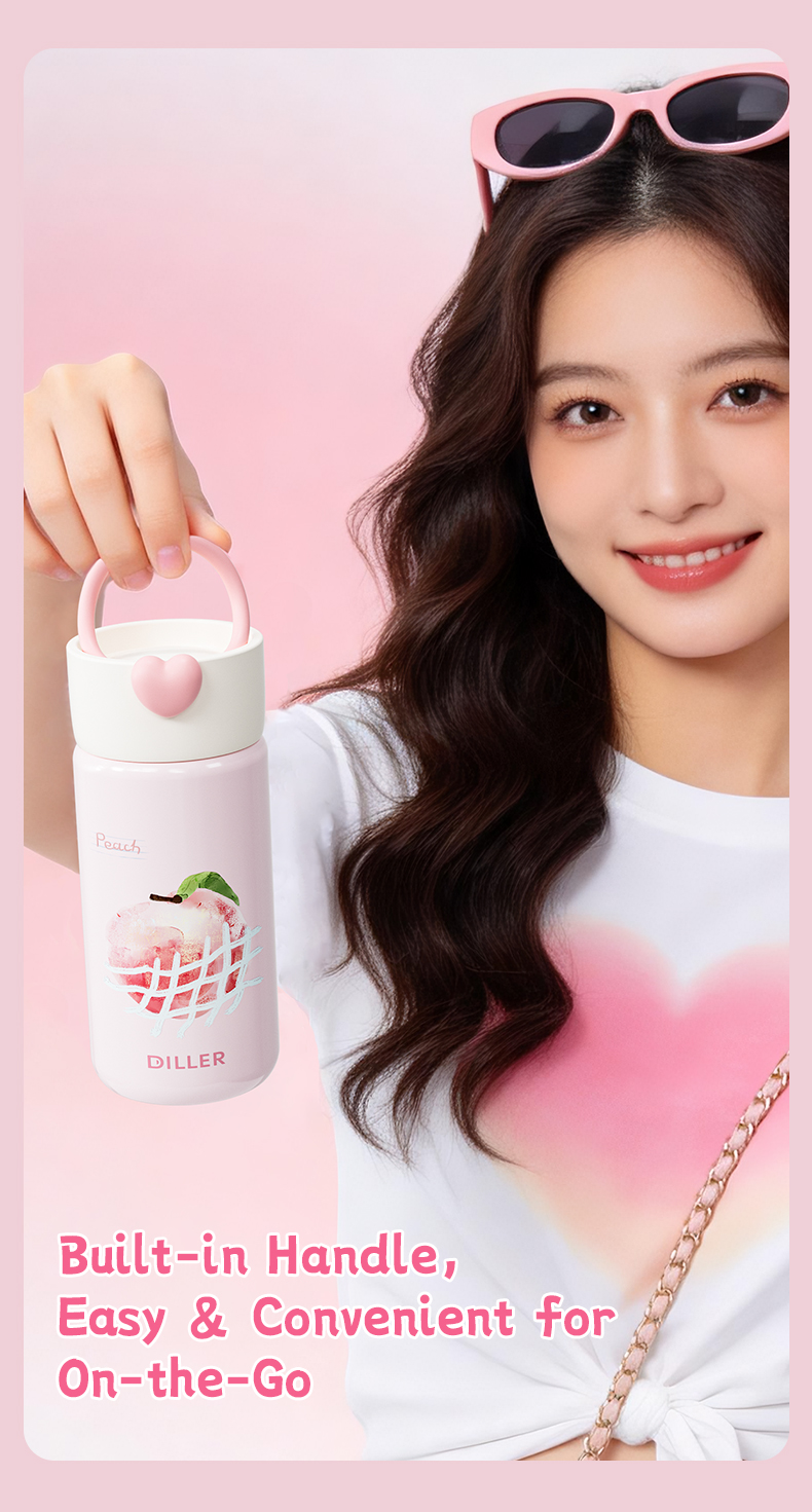 D9523-280 280ml 316 Stainless Steel Pocket Water Bottle Detail 6