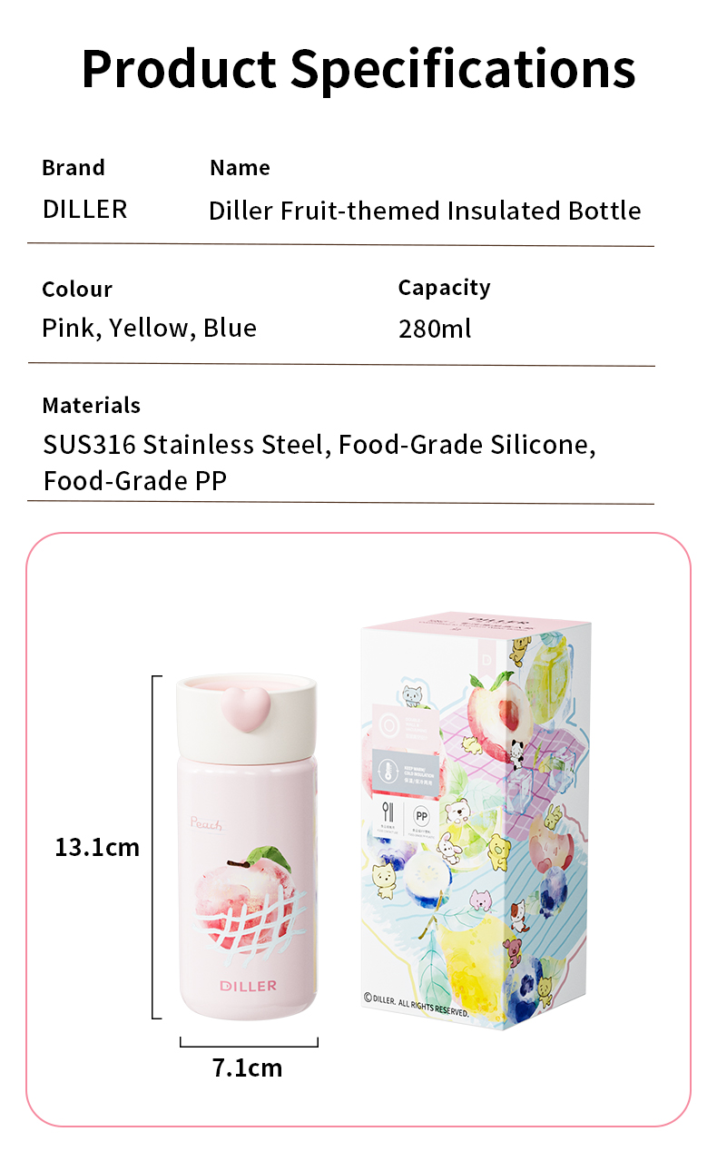 D9523-280 280ml 316 Stainless Steel Pocket Water Bottle Detail 10