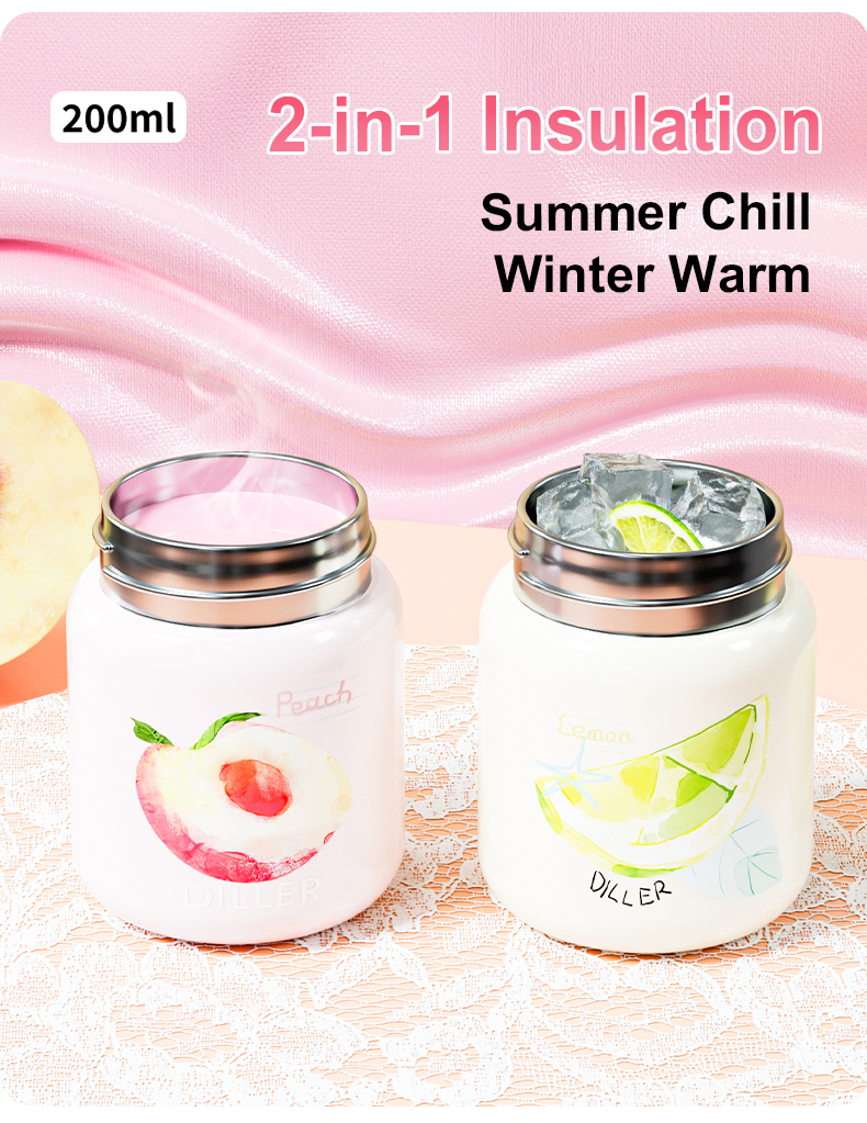 200ml 316 Stainless Steel Water Bottle D9526-200