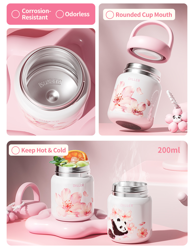 200ml 316 Stainless Steel Water Bottle D9530-200