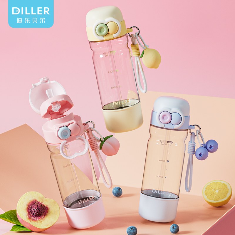 620ml tritan dual drinking bottle with sharing cup - D2620-620 main product image