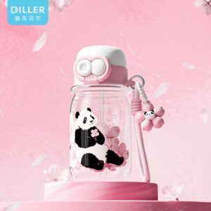 650ml tritan cherry blossom dual drinking bottle - D2630-650 main product image